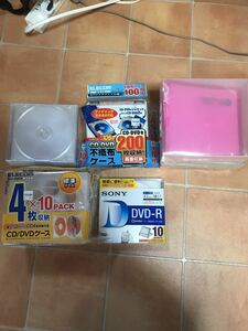 即決　大量　SONY　DVD-R 10枚　収納ケース　不織布　ファイル　まとめて