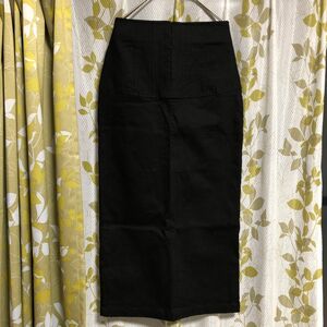 ラグナムーンロングタイトスカート　ブラック　Sサイズ　綿スカート