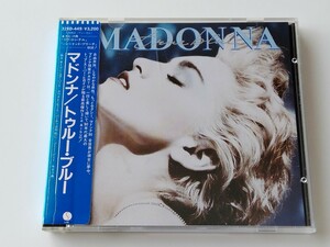 【SANYOプレス/シール帯/純正ケース盤】Madonna / True Brue 帯付CD SIRE/ワーナー 32XD-449 マドンナ,Papa Don't Preach,La Isla Bonita,