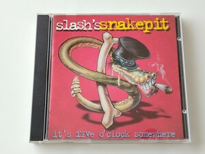 【GUNS N'ROSES】slash's snakepit/it's five o'clock somewhere CD GEFFEN US GEFD24730 95年1stソロ,Eric Dover,Gilby Clarke,Dizzy Reed