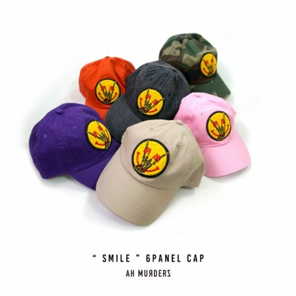 新品未使用 AH MURDERZ “ Chenille SMILE ” 6PANEL CAP