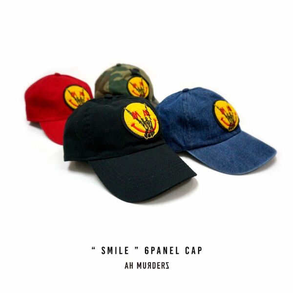 新品未使用 AH MURDERZ “ Chenille SMILE ” 6PANEL CAP