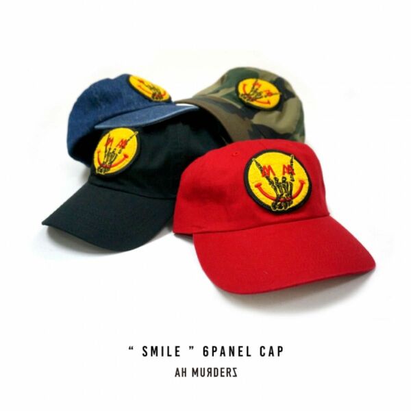 新品未使用 AH MURDERZ “ Chenille SMILE ” 6PANEL CAP