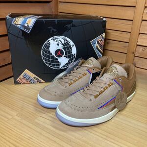 Y送料無料△627未使用品【NIKE ナイキ】箱 タグ 替え紐 キーホルダー付 DV7129-222 AIR JORDAN 2 RETRO LOW SP Rocky Tan SIZE US 10.5