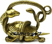 希少新品！四神獣 青龍 朱雀 白虎 玄武 置物 銅製_画像5