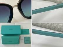 TIFFANY&Co. ティファニー サングラス 眼鏡 TF4152 8001/9S 55□18 140 2N 黒縁 レンズカラー：ブルー系 グラデーション_画像10