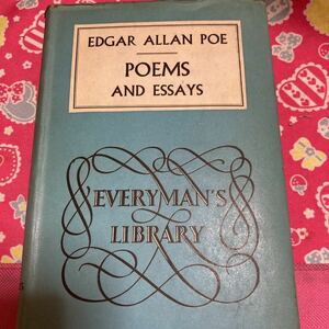 EDGAR ALLAN POE POEMS AND ESSAYS EVERY MAN'S LIBRARY　エドガー・アラン・ポー　洋書　レトロ　1955年　ヴィンテージ