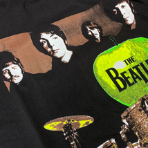 ロサンゼルス発 【S】 The Beatles ビートルズ GrannySmith 半袖 ヘビーウェイト Tシャツ 黒 バンドT 英国 ロックバンド USA規格_画像2