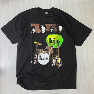 ロサンゼルス発 【S】 The Beatles ビートルズ GrannySmith 半袖 ヘビーウェイト Tシャツ 黒 バンドT 英国 ロックバンド USA規格