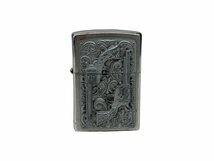 zippo (ジッポー) Revolver リボルバー 拳銃 ガン 刻印 オイルライター 2016年製 シルバー 雑貨/036_画像1