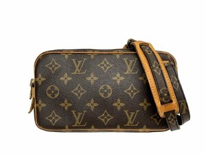 LOUIS VUITTON (ルイヴィトン) モノグラム ポシェット マルリーバンドリエール ショルダーバッグ M51828 TH8910 ブラウン レディース/028