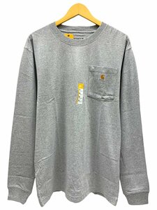 Carhartt (カーハート) Workwear LS Pocket T-Shirt ロンT 長袖Tシャツ K126 グレー HEATHER GRAY M メンズ /036