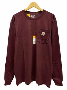 Carhartt (カーハート) Workwear LS Pocket T-Shirt ロンT 長袖Tシャツ K126 エンジ PORT M メンズ /036