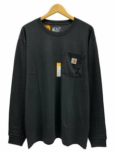 Carhartt (カーハート) Workwear LS Pocket T-Shirt ロンT 長袖Tシャツ K126 黒 BLACK M メンズ /036