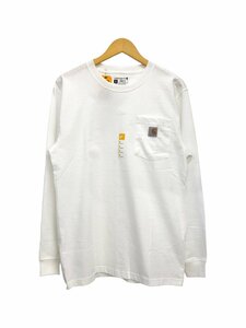 Carhartt (カーハート) Workwear LS Pocket T-Shirt ロンT 長袖Tシャツ K126 白 WHITE S メンズ/078