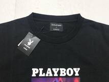 ○★新品未使用　SAMANTHA KINGZ（サマンサキングズ）　PLAYBOY x KINGZコラボフォトTシャツ　L　ブラック★○_画像3