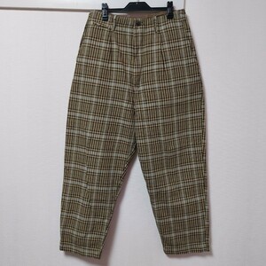 新品 KAPITAL キャピタル CHECK HIGH WAIST PANTS チェック ハイウエスト パンツ 尾錠 サイズXL 4 K1910LP108 05I0702