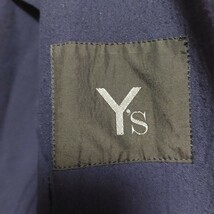 Y's ワイズ ジャケット ポリエステル レーヨン ネイビー 日本製 YOHJI YAMAMOTO LIMI feu 05I2202mel_画像8