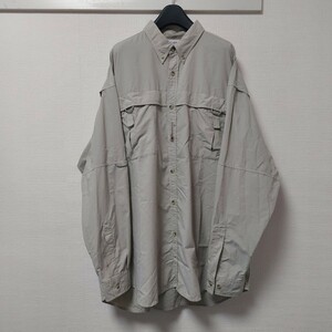 コロンビア PFG フィッシングシャツ Colombia アウトドアシャツ XXL グレーベージュ 05I2303mel