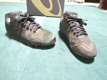 Ｐ革付き 26.5 アシックス 野球 スパイク 黒色 ブラック 26.5cm スパイクシューズ P皮付き asics 26.5センチ BLACK 黒色 P革付き_画像8