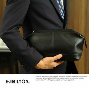 * the lowest price HAMILTON dulles flat .25870 for man men's second bag imitation leather ceremonial occasions wedding bag bag [ free shipping ] black *