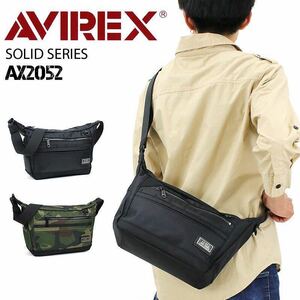 限定品 メーカー品切れ 最安値 定価6930円 AVIREX アヴィレックス ミニショルダーバッグ 斜め掛けバッグ AX2052 カーキ