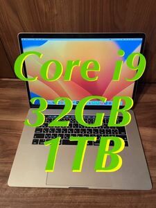 【美品】 CTO Macbook Pro 15インチ Core i9 32GB 1TB ゲーミング ノートパソコン Apple バッテリー 新品