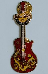 ピンズ　ハードロックカフェ　香港　ギター　ホンコン　龍　HARD ROCK CAFE HONG KONG GUITAR PIN DRAGON　ピンバッジ ピンバッチ