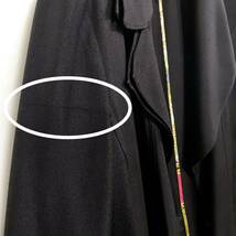 国内正規品 超高級 ETRO エトロ シルク100％ 特殊加工 デザインコート ロングコート 42 S～M対応 ブラック 黒 ドレスコート！_画像6