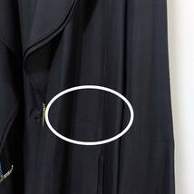 国内正規品 超高級 ETRO エトロ シルク100％ 特殊加工 デザインコート ロングコート 42 S～M対応 ブラック 黒 ドレスコート！_画像7