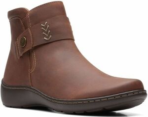 Clarks 26.5cm темный язык Brown ботинки Wedge легкий кожа спортивные туфли туфли без застежки ботинки каблук платье туфли-лодочки каблук ограничение 15