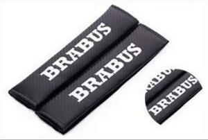  Benz Brabus BRABUS Logo carbon style seat belt pad 