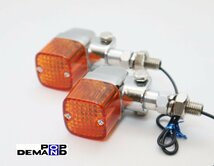 ◆送料無料◆訳有り 汎用 12V アルミ製 角型 ウインカー 4個セット CBX1000 インテグラ CBX550F インテグラ CBX750F_画像2