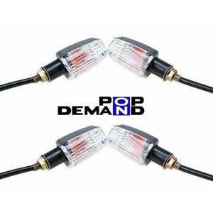 ◇即納◇汎用 クリア ミニウインカー 12V CBタイプ 1台分4個セット クラシック50 ペガソストラーダ650 RS125 RS250