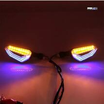 ◇即納◇汎用 12V デイライト LED ウインカー 青 2個セット RX125 SX125 SXV550 ドルソデューロ750 サルーテ_画像5