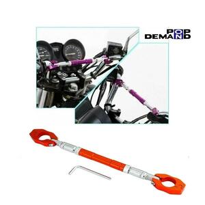 ◇ジャンク◇訳有り◆汎用 橙 ブレース バー Φ22mm用 長さ280mm～320mm Ducati ドゥカティ