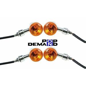 ◇即納◇訳有り 汎用 メッキ ミニウインカー 12V GSタイプ 4個セット DF200E DR250R DR250S DR-Z250 RMX250 RMX250S