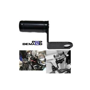 ◇送料140円◇黒 汎用 スマホ ホルダー 取付用に マルチバー GSX250L RM-Z250 SX200R TS185ER TS200R TS250