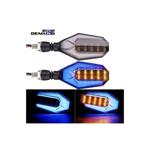 ◇即納◇汎用 12V オクタゴン LED ウインカー 青 2個セット RS4 125 RS50 RSV1000R RSV1000R ファクトリー