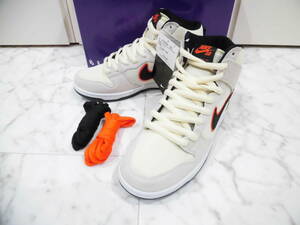 【新品未使用品タグ付】 NIKE SB DUNK HIGH PRO PRM ナイキ SB ダンク ハイ プロ プレミアム 26.0㎝ US8 DO9394-100 スケートボード 26㎝