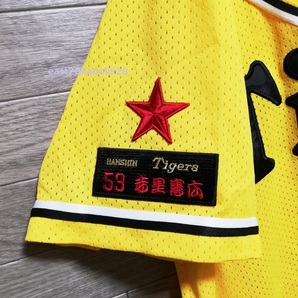 阪神タイガース 赤星憲広 53 カスタム 刺繍 ワッペン Red Star レッドスター 盗塁王 猛虎神撃 ミズノ ユニフォーム SS-S プロ野球 NPB 赤星の画像5