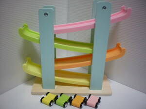  slope toy car slider pastel color 