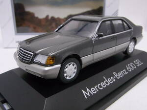 ★貴重!★Mercedes-Benz 600SEL Perlmuttgrau 1/43【W140 メルセデスベンツ Sクラス V12】★検:S600 AMG CL600 600SEC