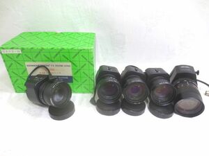 ◆COSMICAR PENTAX TV ZOOM LENS 8mm-48mm 1:1.0 4台/TOSHIBA ZL6-175A1 1台 まとめて 5台◆ペンタックス テレビ ズームレンズ 日本製