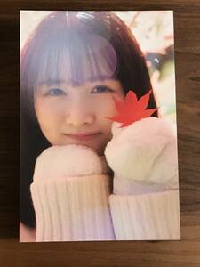 上村ひなの 日向坂46 ポストカード1枚 1st写真集「そのままで」封入特典（紅葉）