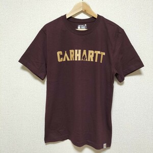 美品☆Carhartt Tシャツ カットソー トップス ワークウェア 新古品 未使用 半袖 ビッグロゴ カーハート ホンジュラス製 ブランド古着 USED