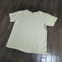 ☆USA製 GOOD ON Tシャツ 無地 メンズ サイズM カットソー コットン100% 半袖 ライトイエロー 経年変化◎ グッドオン ブランド古着 USED_画像7