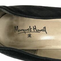 MARGARET HOWELL★スエードパンプス【24.0/38/黒/BLACK】マーガレットハウエル/本革/レザー/シューズ/靴/Made in Japan/Shoes/pumps◆Q-526_画像8