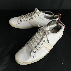 Paul Smith JEANS/ポールスミス★スニーカー【UK9/27.5cm/白/white】靴/leather sneakers/Shoes/trainers/訳あり特価◆Q-516