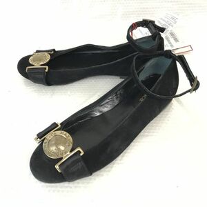 新古品★マックス＆コー/MAX＆Co.★アンクルストラップ パンプス【36/23.0/黒/BLACK】スエードレザー/靴/Shoes/pumps/sandal◆pQ-547